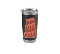 Torre di Babele Bibbia Bicchiere termico in acciaio inox doppia parete