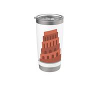 Torre di Babele Bibbia Bicchiere termico in acciaio inox doppia parete
