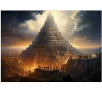 Torre di Babele puzzle 300/500/1000 pezzi (1000 pezzi (50 × 75 cm)