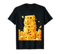 Torre Di Formaggio Allegra Per Amanti Del Formaggio Maglietta