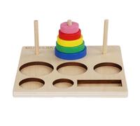 Torre di | Giocattolo logico in legno con logica della scatola di stoccaggio | Giocattoli da viaggio sul piano | Sicurezza Educational Multipurpy Implaming Toys, Toys for Nursery Kind