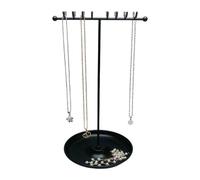 Torre di gioielli, per donne e ragazze, estetica con ganci, espositore e supporti decorativi per gioielli, per bracciali, orecchini, anelli, orologi, bigiotteria, decorazione per la casa e la camera
