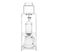 Torre di gocciolamento per caffè freddo, Macchina for caffè ghiacciato con tecnologia Slow Drip, con filtro in acciaio inossidabile, supporto in acrilico, flusso d'acqua regolabile, prepara da 3 a 6 t