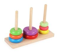 Torre di Hanoi Block Toy per bambini 3-6 anni regali impilabile arcobaleno giocattolo abilità motoria per neonati