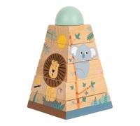 Torre di impilamento in legno Safari per bambini
