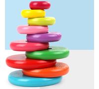 Torre Di Legno Di Hanoi Puzzle Toy Home Play Regalo Per Bambini Gioco