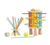 Torre di legno - Gioco di caduta della palla, Conteggio giocattolo | Giocattolo di apprendimento di stile per lo sviluppo delle abilità cognitive, Gioco di educazione precoce per ragazze,