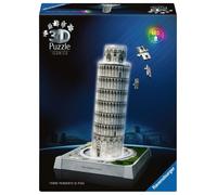 TORRE DI PISA LED monumento 3D PUZZLE senza colla RAVENSBURGER luminoso 231 PEZZ