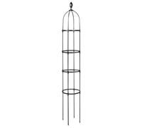 Torre Di Supporto Per Impianti Per Esterni - Telaio Da Giardino In Acciaio, Traliccio Rivestito PE | Cage Di Arrampicata A 3 Dimensioni Con Base Circolare E Design Verticale Per Rose In Coltivazione,