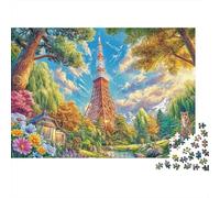 Torre di Tokyo Puzzle 1000 Pezzi, Jigsaw Puzzle Ad Alta Difficoltà Regali Per Adulti E Adolescenti, Home Giochi 52x38cm/1000pcs