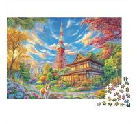 Torre di Tokyo Puzzle 1000 Pezzi, Jigsaw Puzzle Ad Alta Difficoltà Regali Per Adulti E Adolescenti, Home Giochi 38x26cm/1000pcs