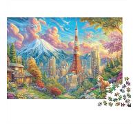 Torre di Tokyo Puzzle 1000 Pezzi, Jigsaw Puzzle Ad Alta Difficoltà Regali Per Adulti E Adolescenti, Home Giochi 38x26cm/1000pcs