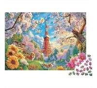 Torre di Tokyo Puzzle 1000 Pezzi, Jigsaw Puzzle Ad Alta Difficoltà Regali Per Adulti E Adolescenti, Home Giochi 70x50cm/1000pcs
