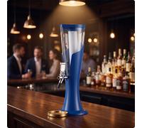 Torre Dispenser con Rubinetto Graduato Colonna Spillatrice Compatto per Bar,