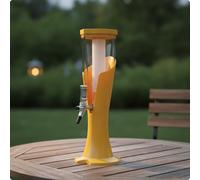 Torre Dispenser con Rubinetto Graduato Colonna Spillatrice Compatto per Bar,