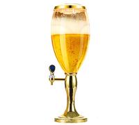Torre dispenser per birra da 100 once, mini kegerator con rubinetto e luci, torre per bevande da 3 litri per casa, bar, pub, feste, ristoranti