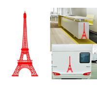 Torre Eiffel, Adesivo In Vinile Tagliato