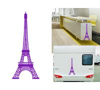 Torre Eiffel, Adesivo In Vinile Tagliato