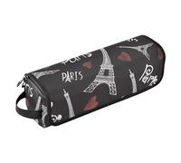 Torre Eiffel - Borsa porta attrezzi per acconciature, con tappetino resistente al calore, borsa organizer portatile per arricciacapelli, piastre, spazzole, fermagli e fascette per capelli