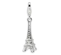 Torre Eiffel Ciondolo .925 Argento Sterling 3D Click Su Amore La Vita