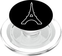 Torre Eiffel di Parigi Minimal Silhouette PopSockets PopGrip per MagSafe