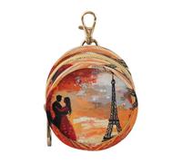 Torre Eiffel Dipinto Romantico Coppia Neonata Ragazza Ciuccio Titolare Portatile Portamonete Borsa Portafoglio, Articoli Per Bambini Contenitore di Stoccaggio estuche para chupos