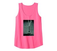 Torre Eiffel Fulmine Strike 1902 - Vintage NOAA Photo Art Canotta