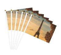 Torre Eiffel Parigi Autunno Stampa Bandiere Portatili Bandiere Versatili Partito Parata Celebrazione Vacanze Matrimonio Home Decor