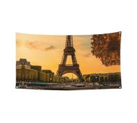 Torre Eiffel Parigi autunno stampa festiva festa banner decorativo compleanno anniversario matrimonio appendere interni esterni