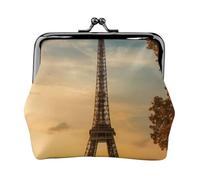 Torre Eiffel Parigi Autunno Stampa Versatile Portamonete Squisito Mini Portafoglio Carino Cambiare Sacchetto per Ogni