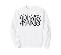 Torre Eiffel Parigi Cute Hearts Tourist Graphic Felpa