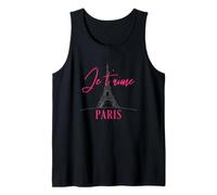 Torre Eiffel Parigi Francia Je T'Aime I Love You Souvenir Canotta