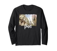 Torre Eiffel Parigi Francia Street View Maglia a Manica