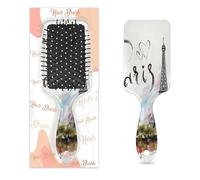Torre Eiffel Parigi Spazzola per capelli Torre Eiffel Pittura Bagnato Asciutto Cuscino D'aria Spazzola per Capelli Spazzola Districante in Plastica per Bambini Adulti Ritorno A Scuola Regalo Donne