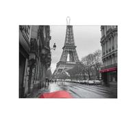 Torre Eiffel Parigi Street Ombrello Tappetino scolapiatti per bancone della cucina in microfibra assorbente scolapiatti riutilizzabile lavabile XL 45,7 x 61 cm