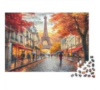 Torre Eiffel Puzzle 1000 Pezzi Giochi Educativi Difficoltà Interblocco Preciso Bambini 1000pcs (75x50cm)
