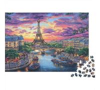 Torre Eiffel Puzzle 1000 Pezzi Mostra Sfida Intellettuale Interblocco Preciso Femmina Maschio 1000pcs (75x50cm)