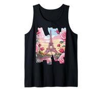 Torre Eiffel Rose Paris Souvenir Bonjour Costume Francese Canotta