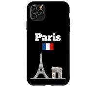 Torre Eiffel souvenir Parigi Arc De Triomphe bandiera Francia Custodia per iPhone 11 Pro Max
