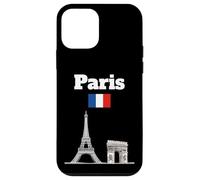 Torre Eiffel souvenir Parigi Arc De Triomphe bandiera Francia Custodia per iPhone 12 mini