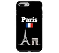 Torre Eiffel souvenir Parigi Arc De Triomphe bandiera Francia Custodia per iPhone 7 Plus/8 Plus