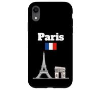 Torre Eiffel souvenir Parigi Arc De Triomphe bandiera Francia Custodia per iPhone XR