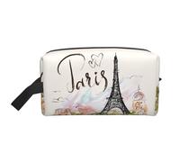 Torre Eiffel stampato borsa organizer da viaggio, ad alta densità, custodia con schiuma protettiva per elettronica