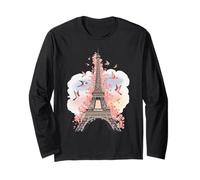 Torre Eiffel Viaggio Primavera Magica Maglia a Manica