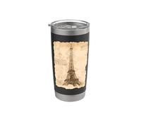 Torre Eiffel vintage design retrò Old Paris Lovers Gift Bicchiere termico in acciaio inox doppia parete