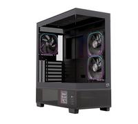 Einarex Prisma S501D RGB Custodia PC per Gaming, supporto per 9 ventole da 120 mm, raffreddamento liquido da 360 mm