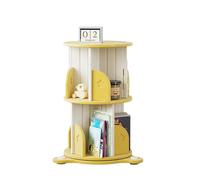 Torre for scaffali girevole a 2-5 livelli, scaffale for libri/CD/riviste, libreria curva creativa, adatta for sala studio, soggiorno, camera da letto(Color-2,40x68cm)