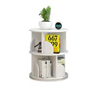 Torre for scaffali girevole a 2-6 livelli, scaffale for libri/CD/riviste, libreria alta e stretta in legno, adatta for studio, soggiorno, camera da letto(40x66cm)