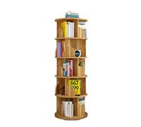 Torre for scaffali girevole a 3/4/5 livelli, scaffale for libri/CD/riviste, libreria girevole creativa a 360°, adatta for studio, soggiorno, camera da letto(Color-2,40x160cm)