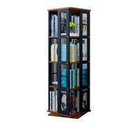 Torre for scaffali girevole a 4 livelli, scaffale for CD a 360°, for libri in ferro battuto, adatto for riporre, album fotografici(Color-4)